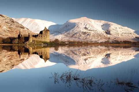 kilchurn Castle Winter Reflection