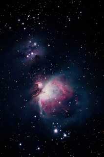 The Great Orion Nebula and Running Man Nebula