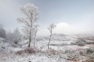 Glen Shiel snow and mist