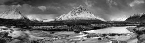 Buachaille Winter Panorama Mono
