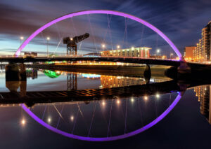 Clyde Arc Clyde Arc Bridge Twilight