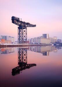 Finnieston Crane Reflection Finnieston Crane